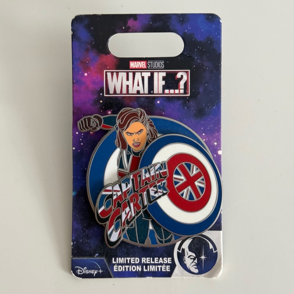 Disney Marvel What If Captain Carter Limited Release Pin Peggy Carter Shield